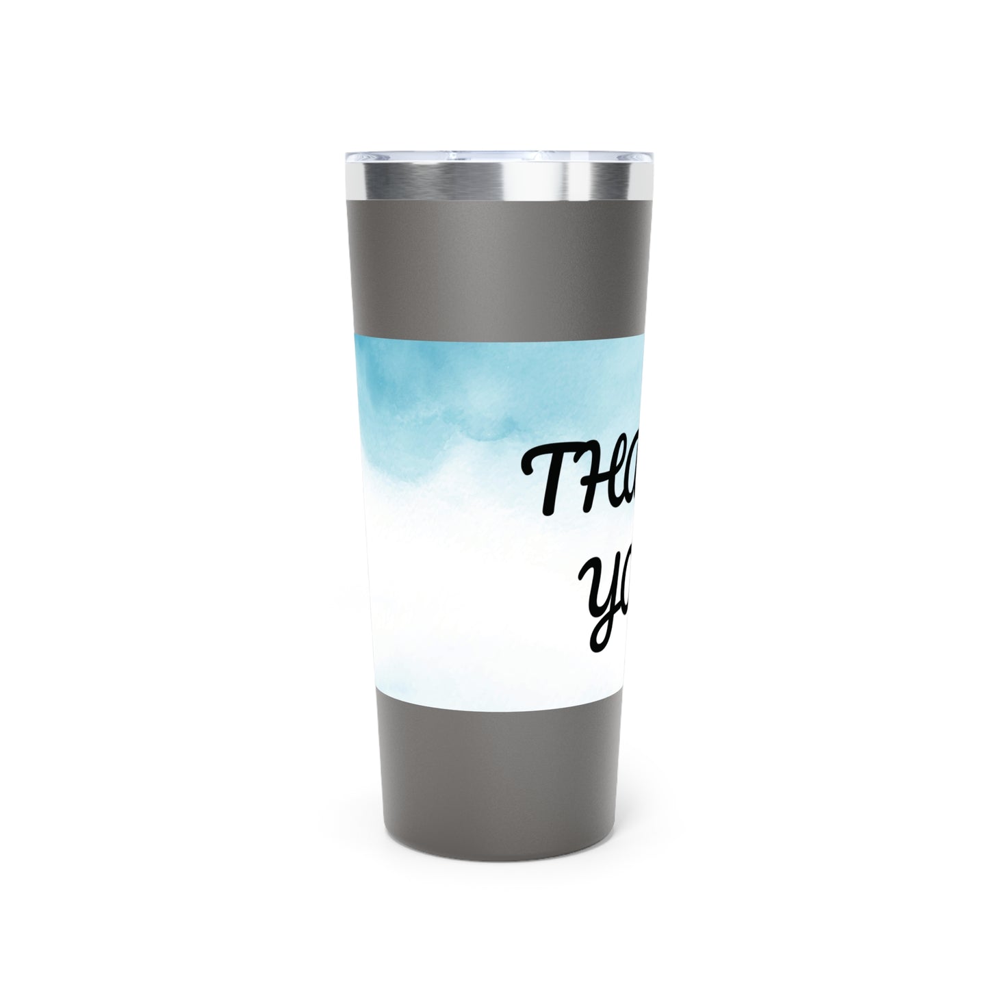 Stylish 22oz Copper Insulated Tumbler - Thank You Design