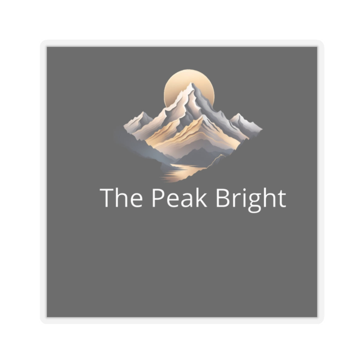 The Peak Bright Kiss-Cut Stickers - Nature-Inspired Accessories for Adventurers