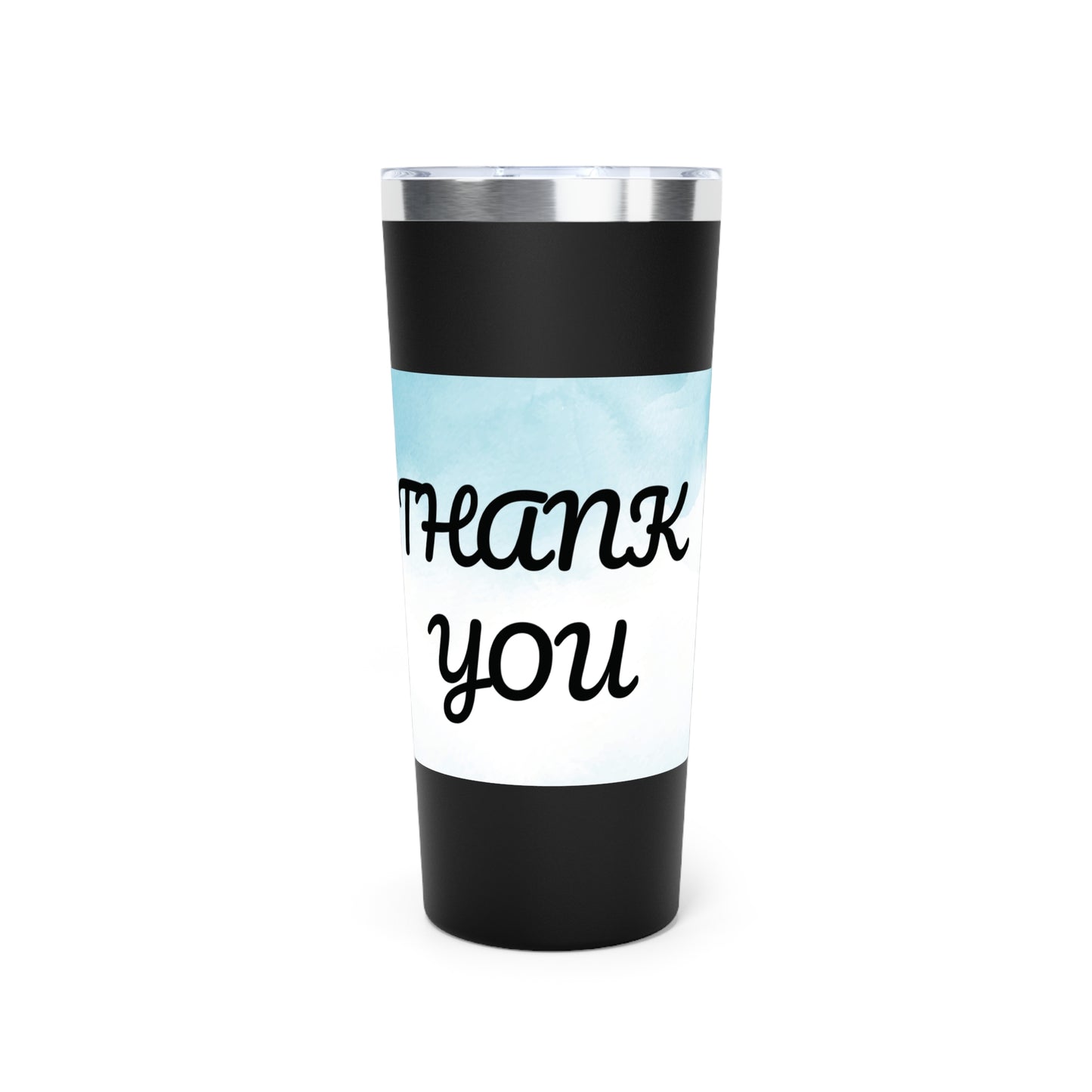 Stylish 22oz Copper Insulated Tumbler - Thank You Design