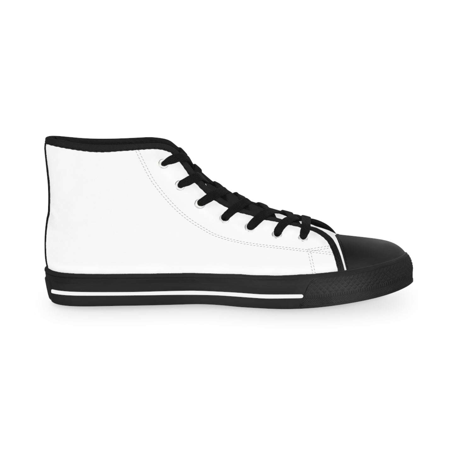 Classic White High Top Sneakers for Men - Versatile Street Style Footwear