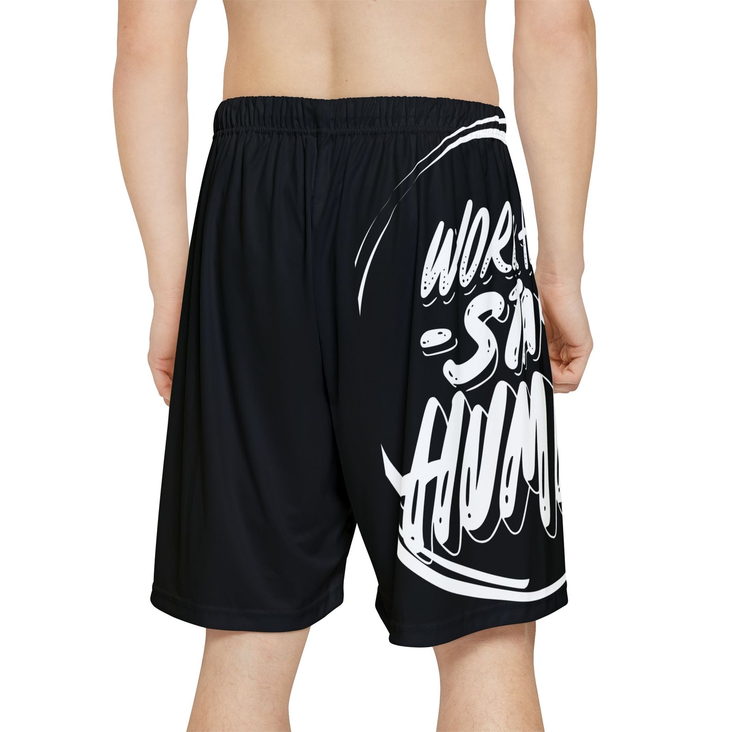 Motivational Men’s Sports Shorts - "Work Hard, Play Hard"