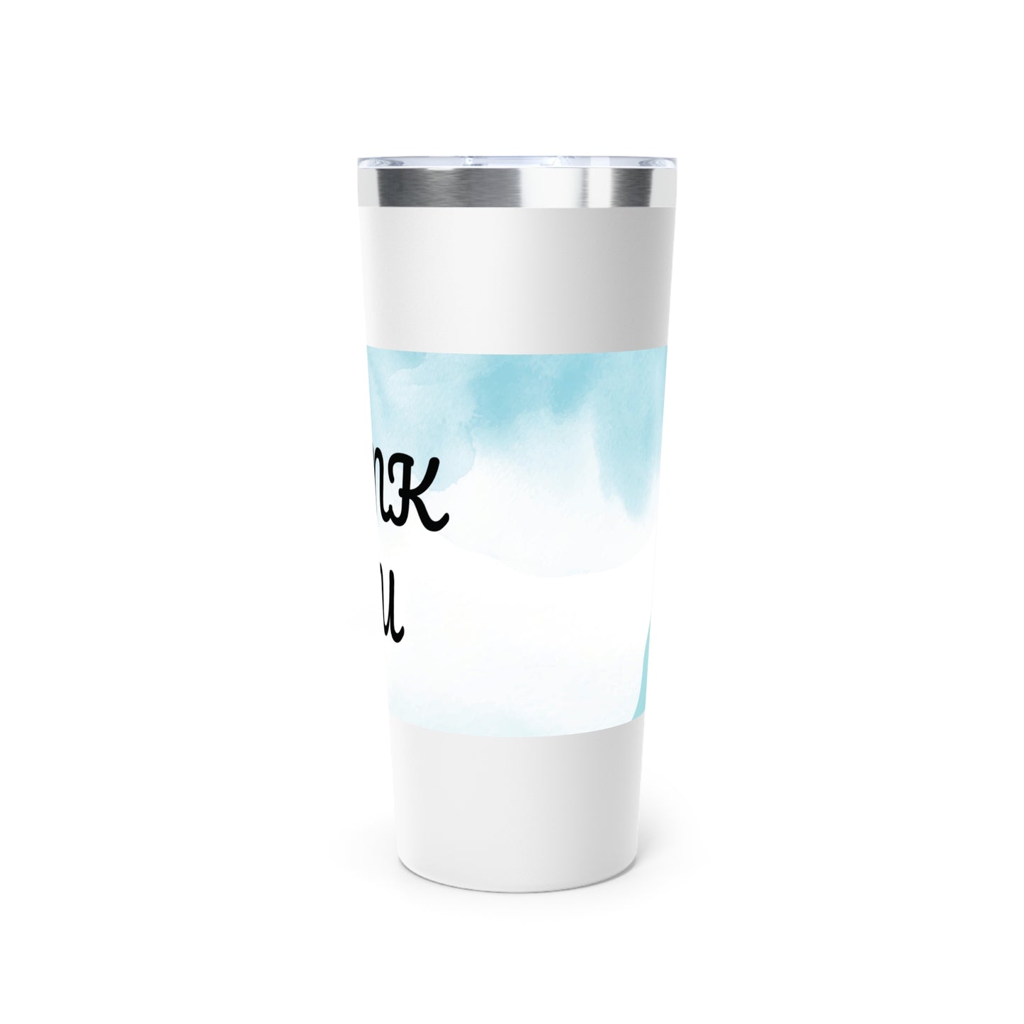 Stylish 22oz Copper Insulated Tumbler - Thank You Design