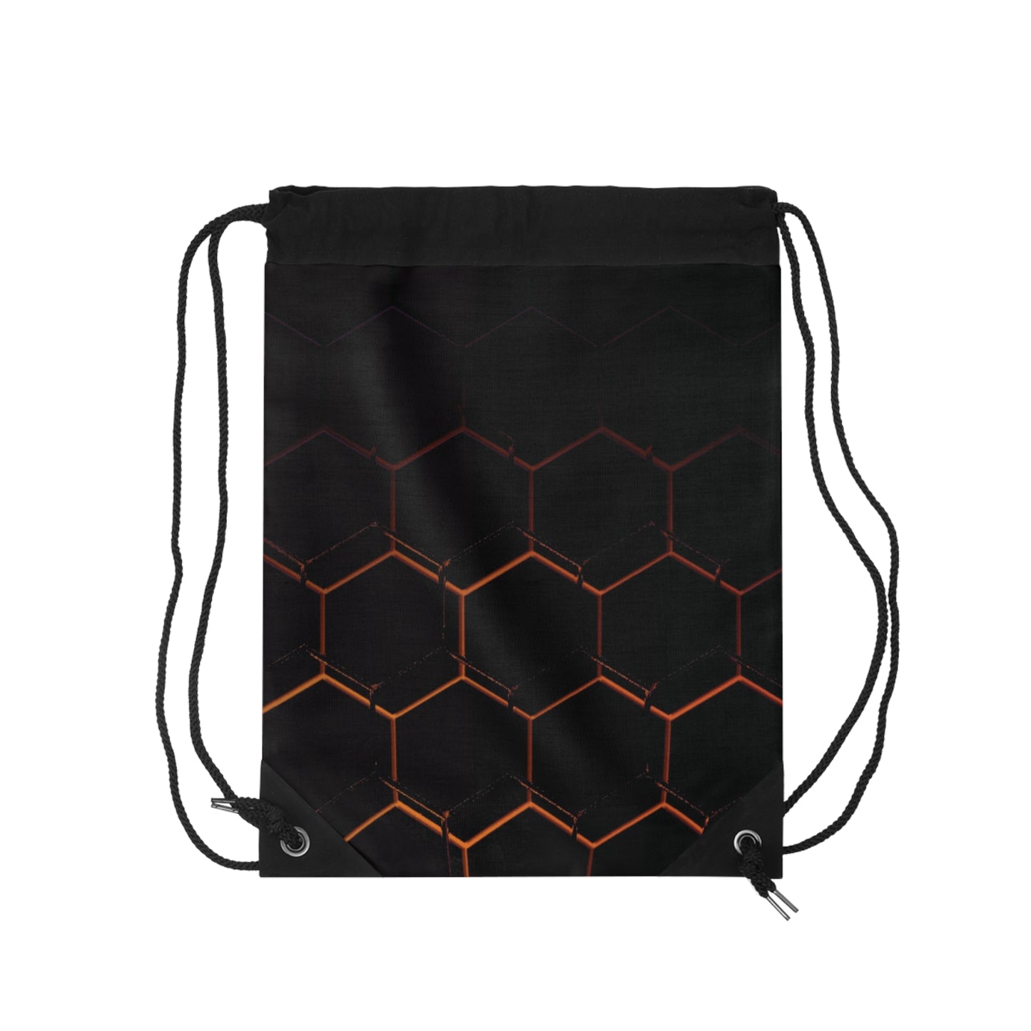 Geometric Honeycomb Drawstring Bag - Unique Pattern for Everyday Use & Gifts