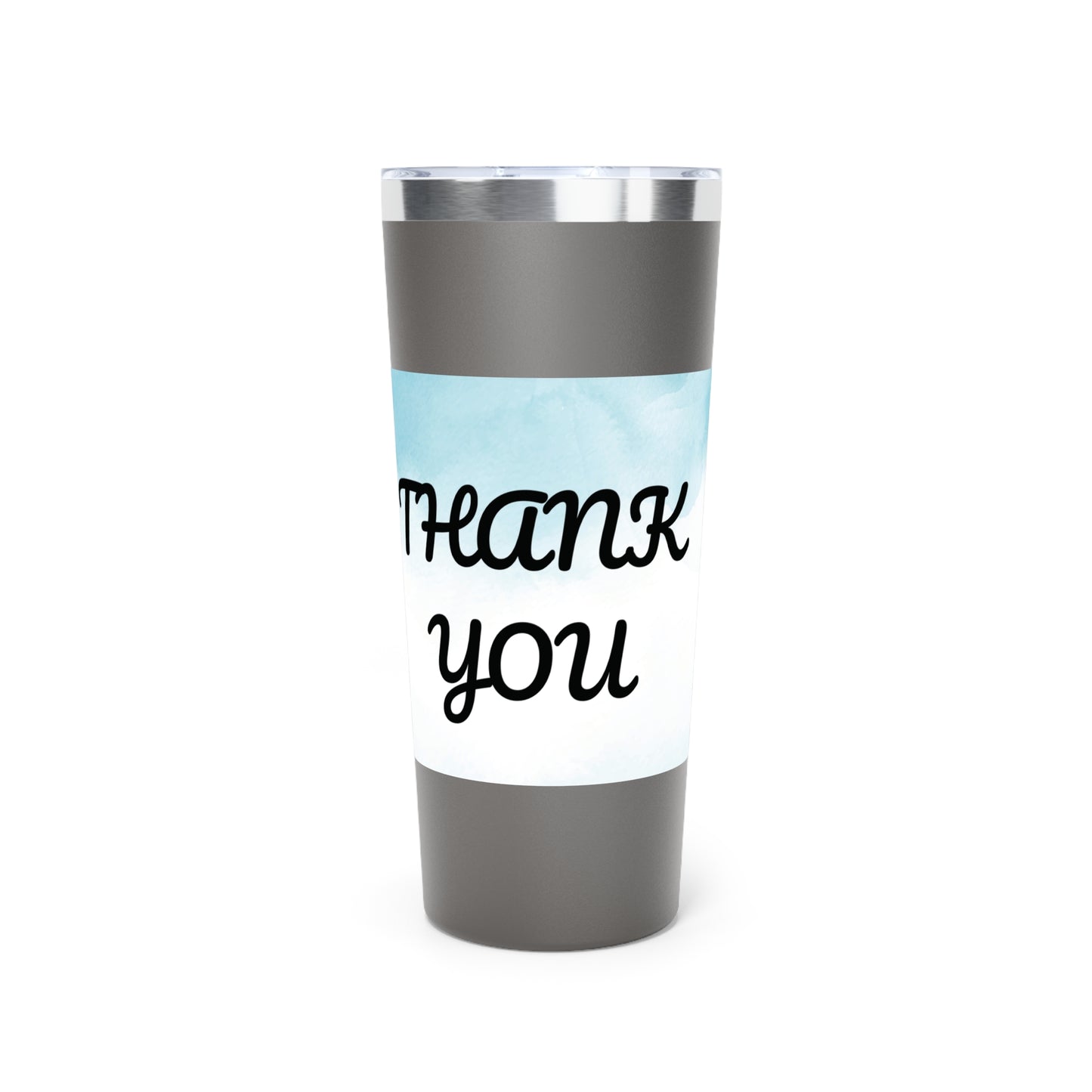 Stylish 22oz Copper Insulated Tumbler - Thank You Design