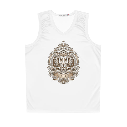 Lion Emblem Basketball Jersey - Fierce Athletic Wear for Sport Lovers