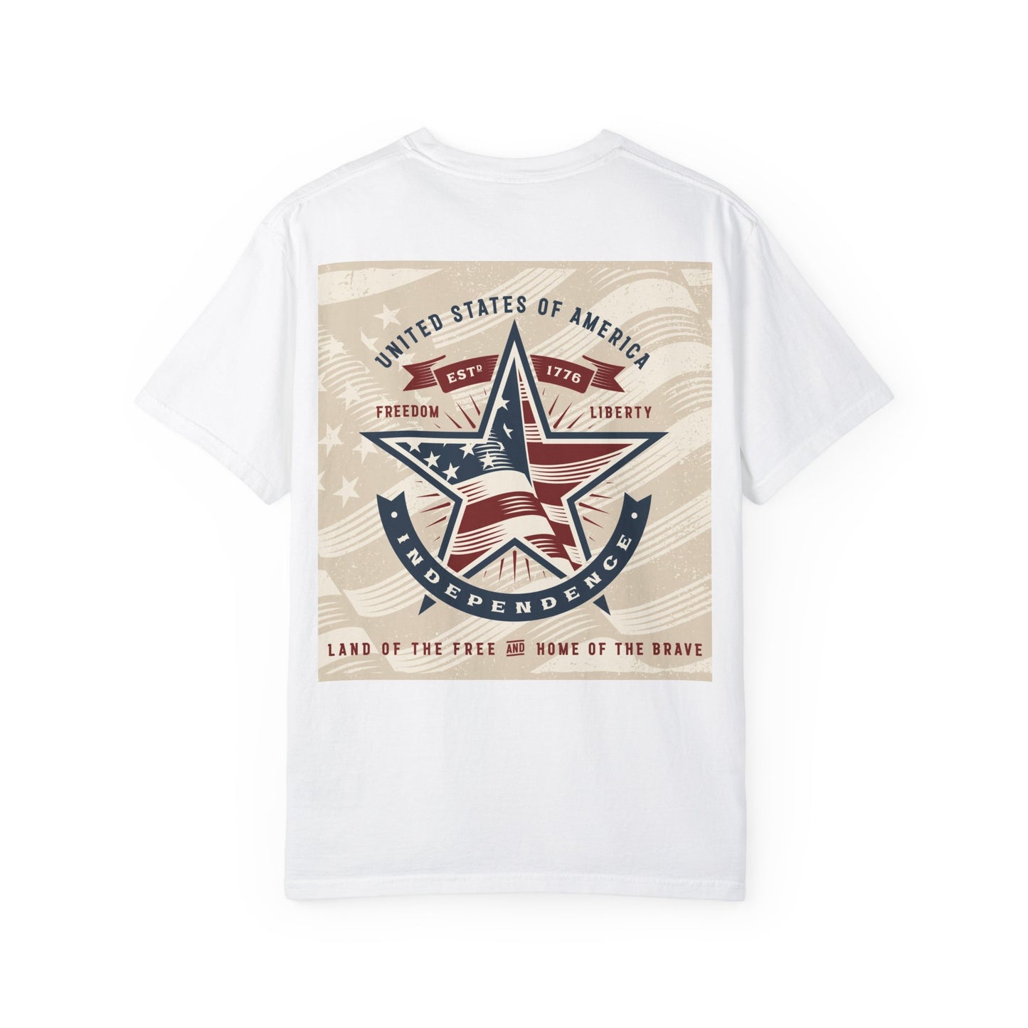 Unisex Garment-Dyed T-Shirt - America Independence Freedom