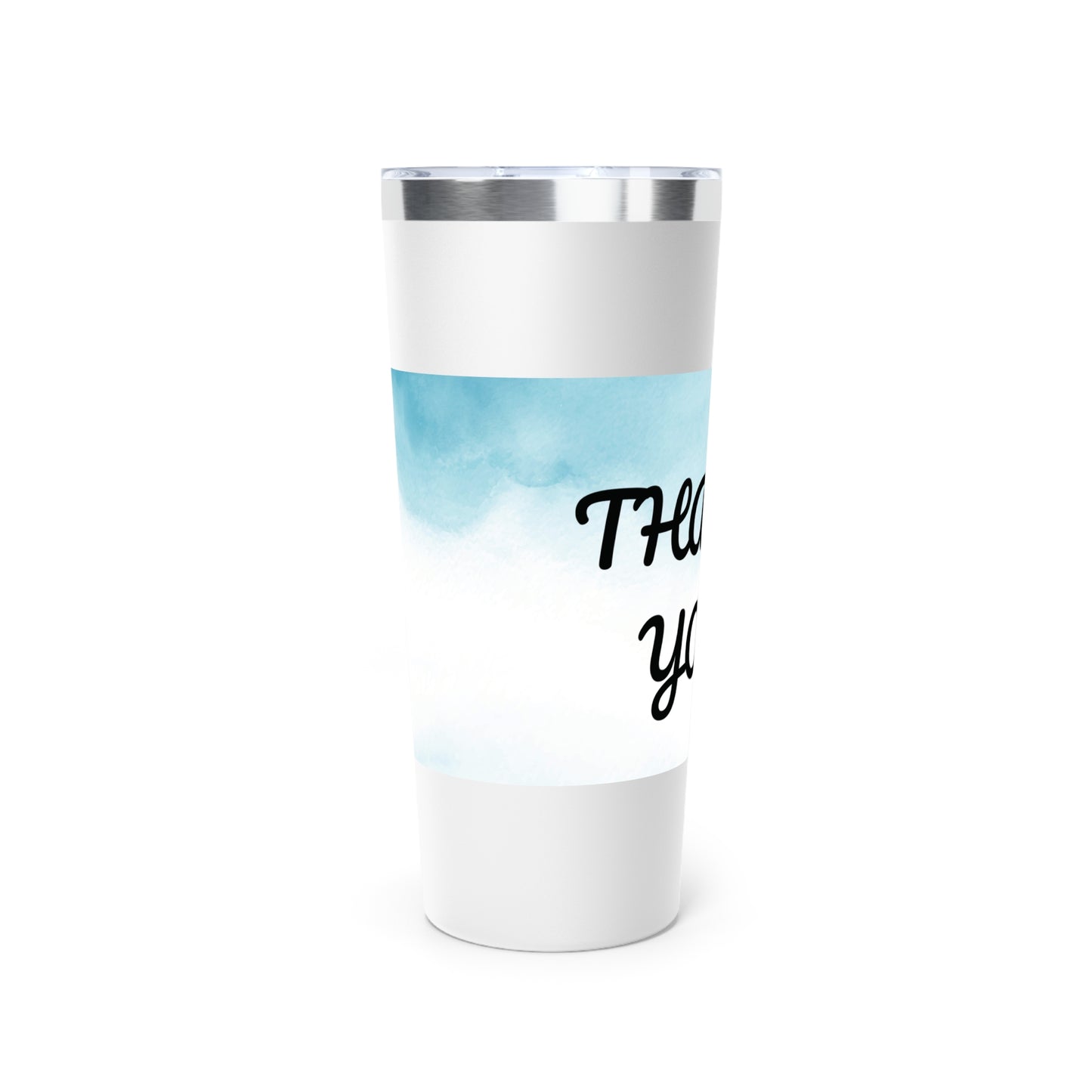 Stylish 22oz Copper Insulated Tumbler - Thank You Design