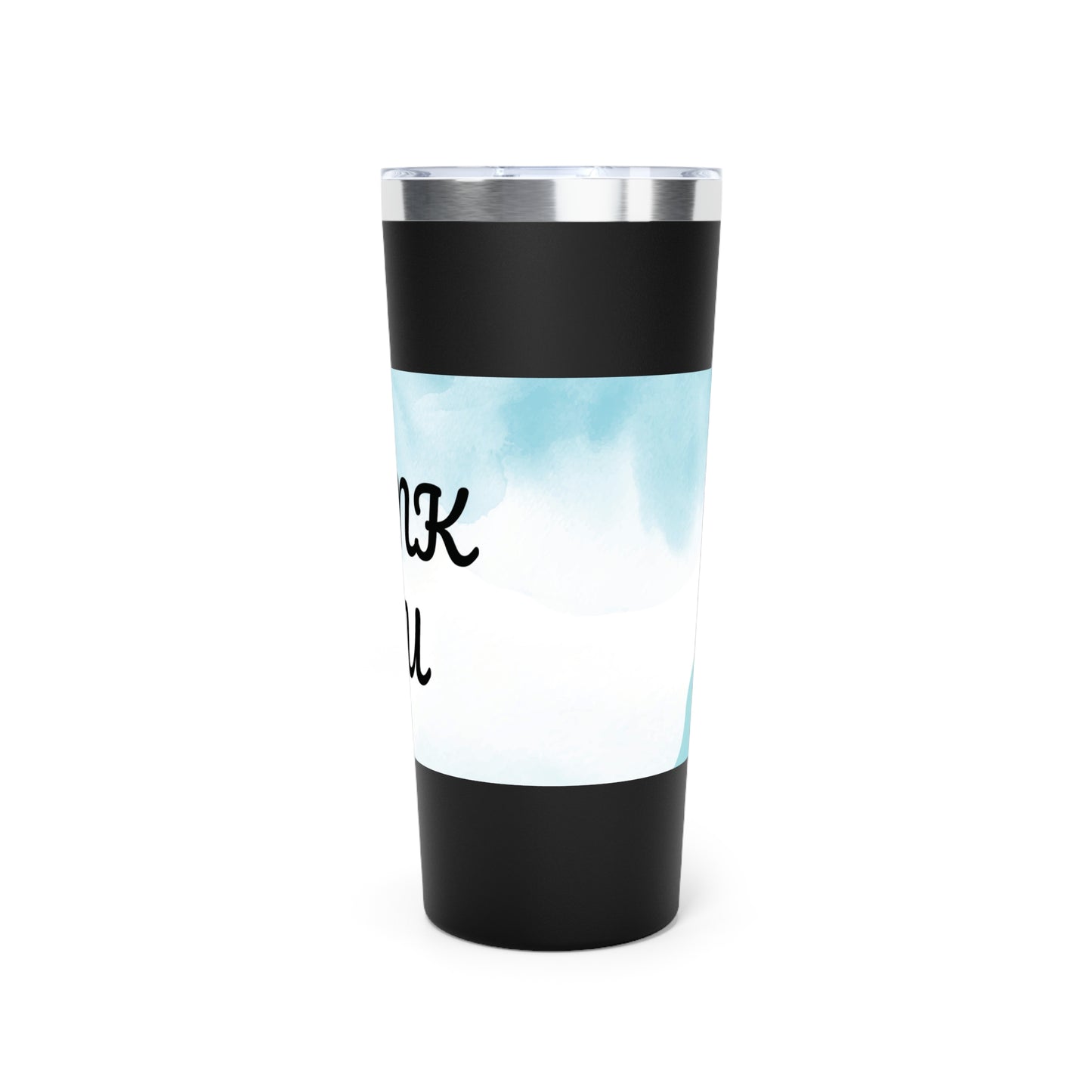 Stylish 22oz Copper Insulated Tumbler - Thank You Design