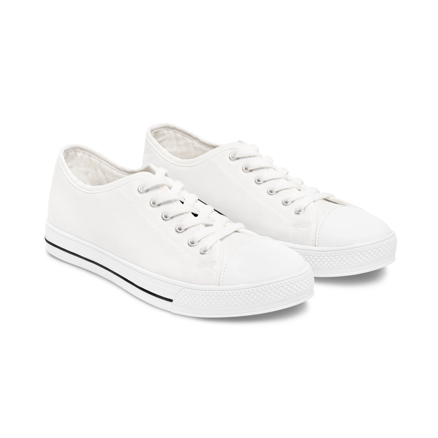 Casual Low Top Sneakers for Women - Versatile White Footwear