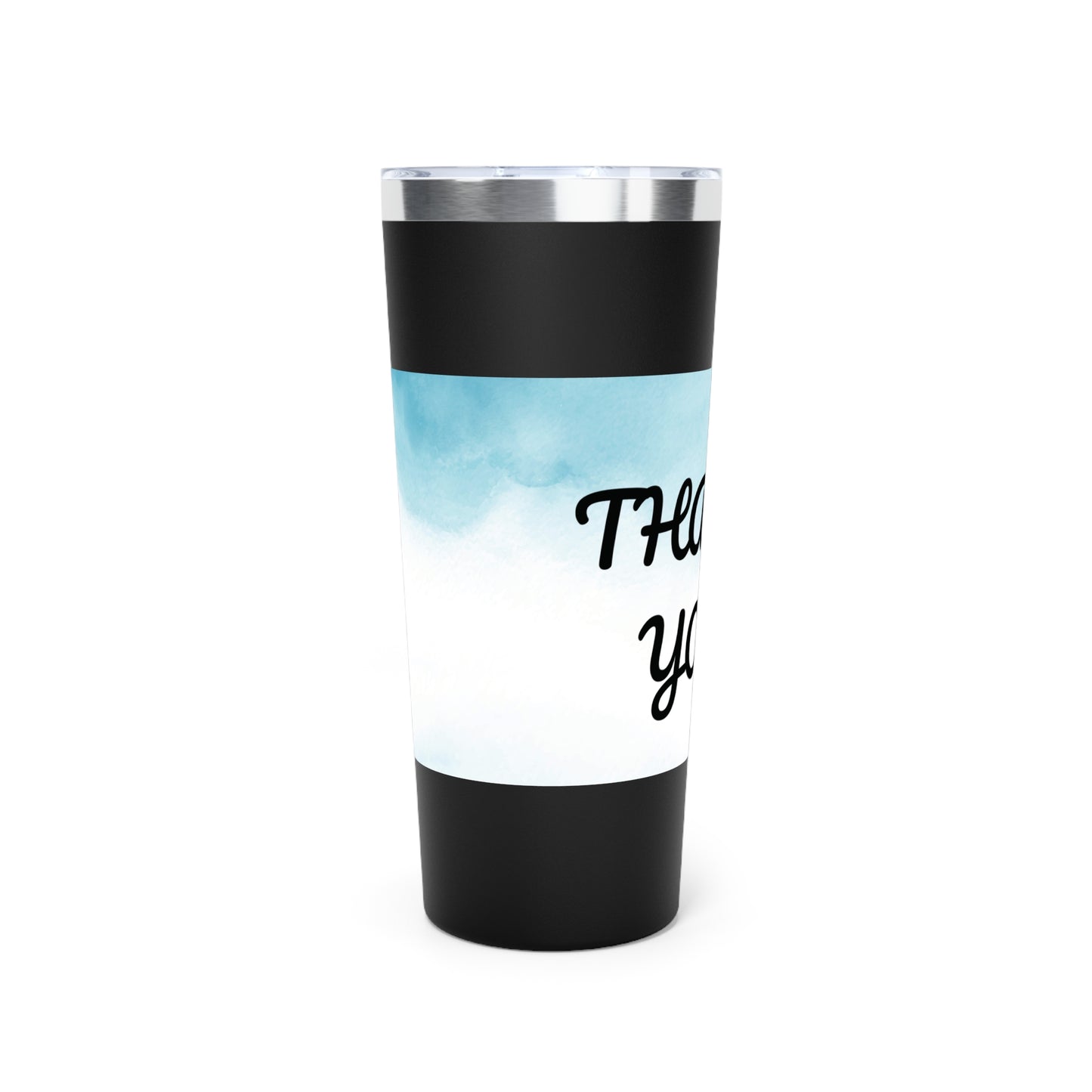 Stylish 22oz Copper Insulated Tumbler - Thank You Design