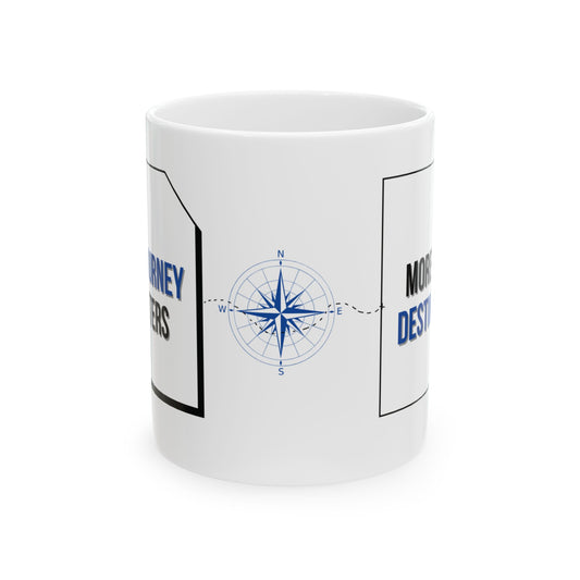 Nautical Compass Ceramic Mug - Perfect Gift for Travelers and Adventurers