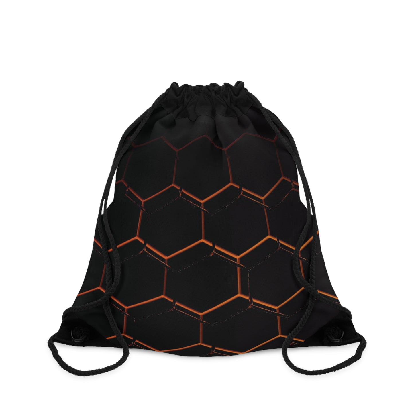 Geometric Honeycomb Drawstring Bag - Unique Pattern for Everyday Use & Gifts